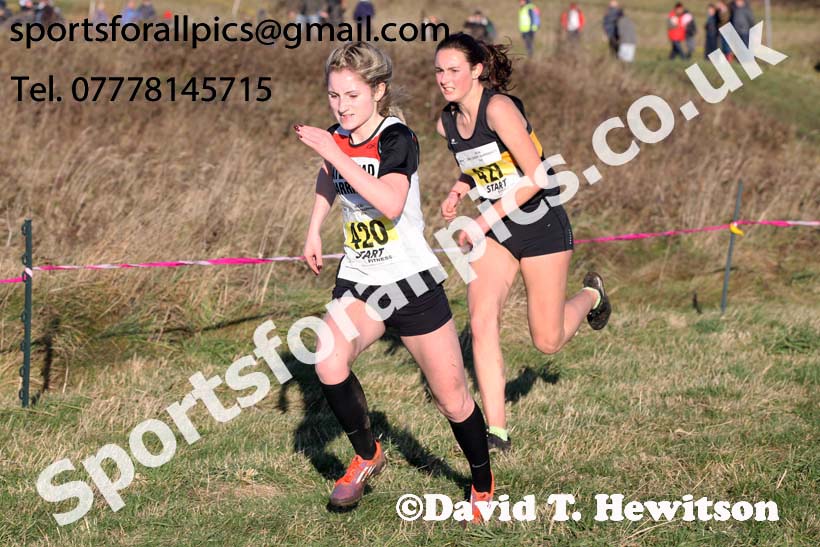 Womens under-17s and under-20s North Eastern Cross Country, 2018 Northern Cross Country Champs., Wrekenton, Gateshead. Photo:  David T. Hewitson/Sports for All Pics